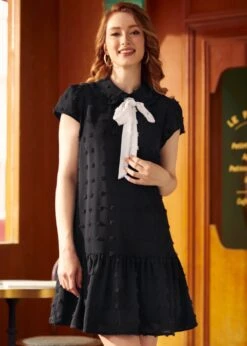 Sweet As Pie Ruffle Dress -Sway & Shine Fashion Sales Store 207545 BLK 2