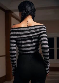 Whimsy In The Woods Top -Sway & Shine Fashion Sales Store 207548 BLK GRYST 3