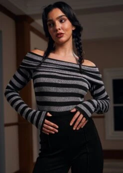 Whimsy In The Woods Top -Sway & Shine Fashion Sales Store 207548 BLK GRYST 6 2