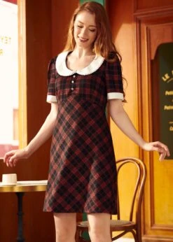 Soda Fountain Sweetie Empire Dress 8 Soda Fountain Sweetie Empire Dress -Sway & Shine Fashion Sales Store 207550 REDPL 2