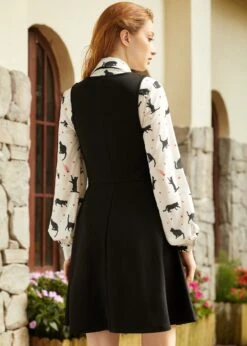 Classically Charming Fit & Flare Dress 8 Classically Charming Fit & Flare Dress -Sway & Shine Fashion Sales Store 207614 BLK HP 3