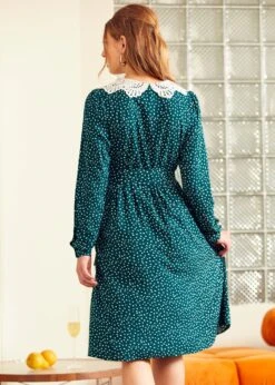 Sway This Way Shirt Waist Dress -Sway & Shine Fashion Sales Store 207623 GRN 3