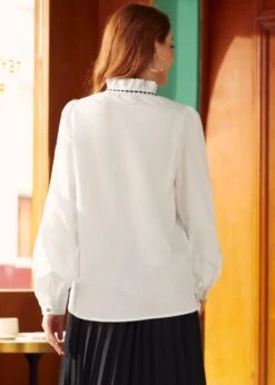 Whispering Sweet Nothings Blouse 10 Whispering Sweet Nothings Blouse -Sway & Shine Fashion Sales Store 207649 IVORY 3