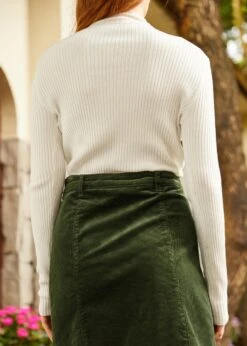 Downtown Dreamer Ribbed Turtleneck -Sway & Shine Fashion Sales Store 207666 IVORY 3