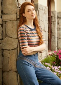 Doo-Wop Dazzler Scoopneck Tee 10 Doo-Wop Dazzler Scoopneck Tee -Sway & Shine Fashion Sales Store 207669 RAINBOWST 5