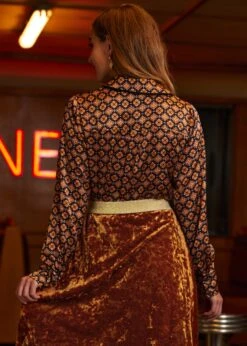 Playful Past Long Sleeve Blouse -Sway & Shine Fashion Sales Store 207743 GEOGD 3