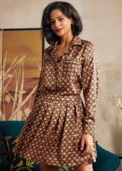 Playful Past Long Sleeve Blouse -Sway & Shine Fashion Sales Store 207743 GEOGD 6