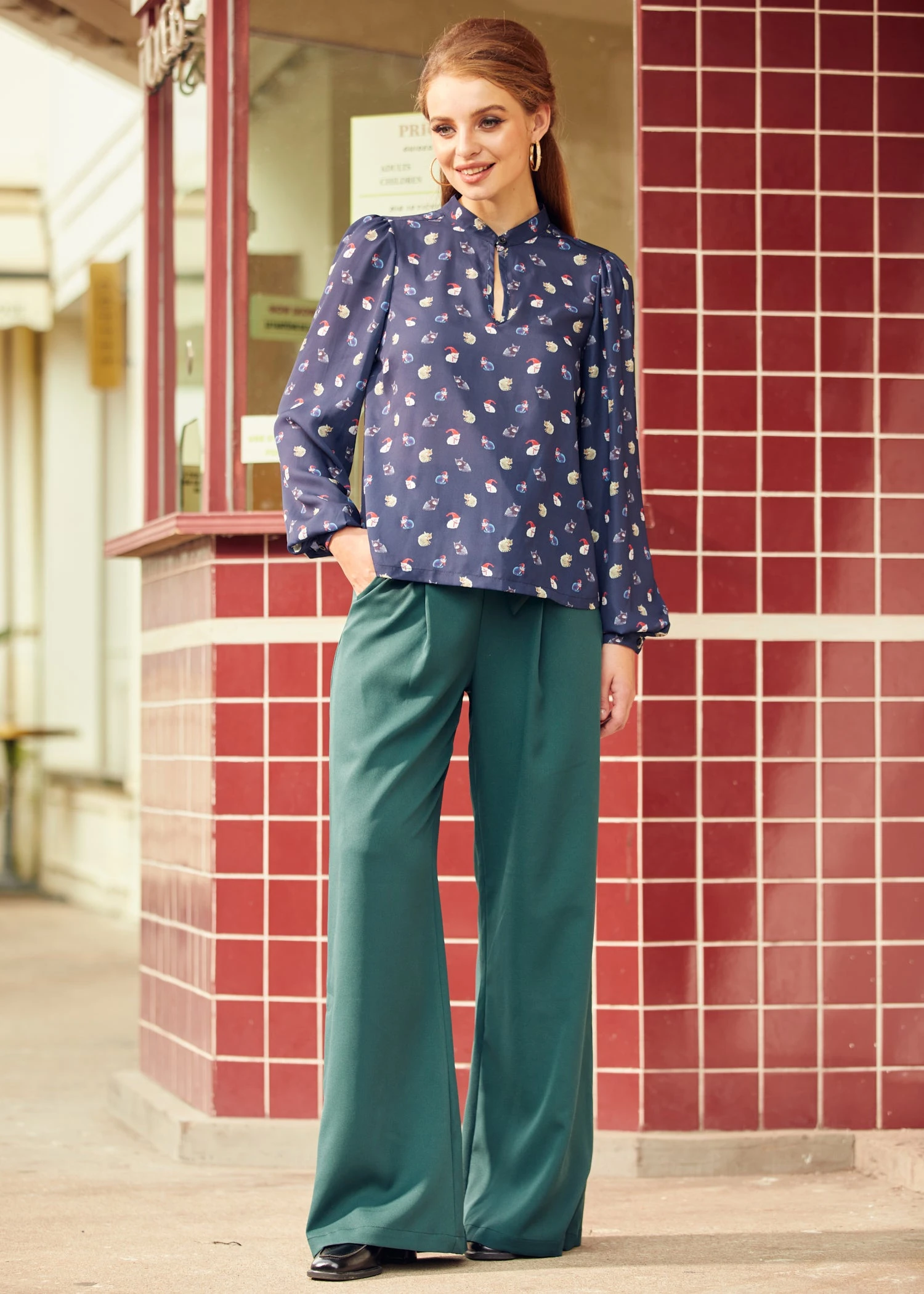 Vintage Vogue Puff Shoulder Blouse 4 Vintage Vogue Puff Shoulder Blouse - Image 4