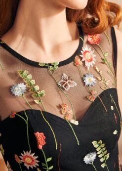 Mystique Mirage Fit & Flare Dress 9 Mystique Mirage Fit & Flare Dress -Sway & Shine Fashion Sales Store 207758 BLKFL 7