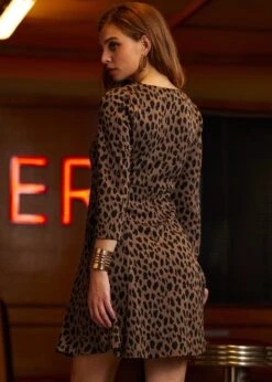Leopard Hi-Low Empress Dress -Sway & Shine Fashion Sales Store 207792 LPRD 3