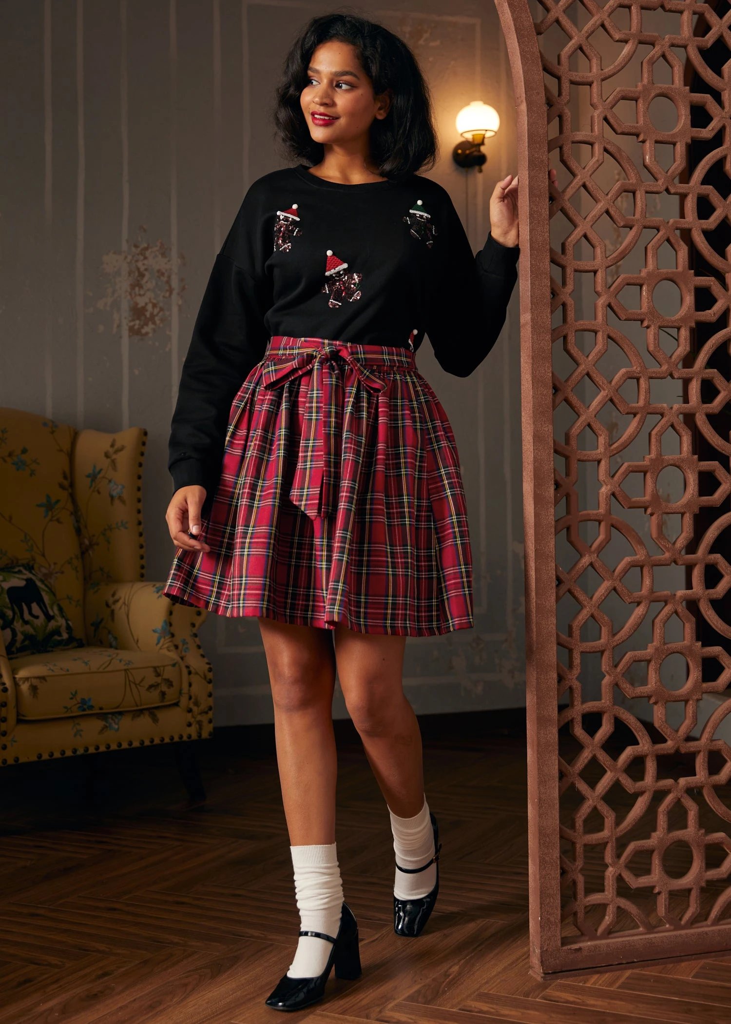 Whimsical Gingerbread Man Sweatshirt 1 Whimsical Gingerbread Man Sweatshirt