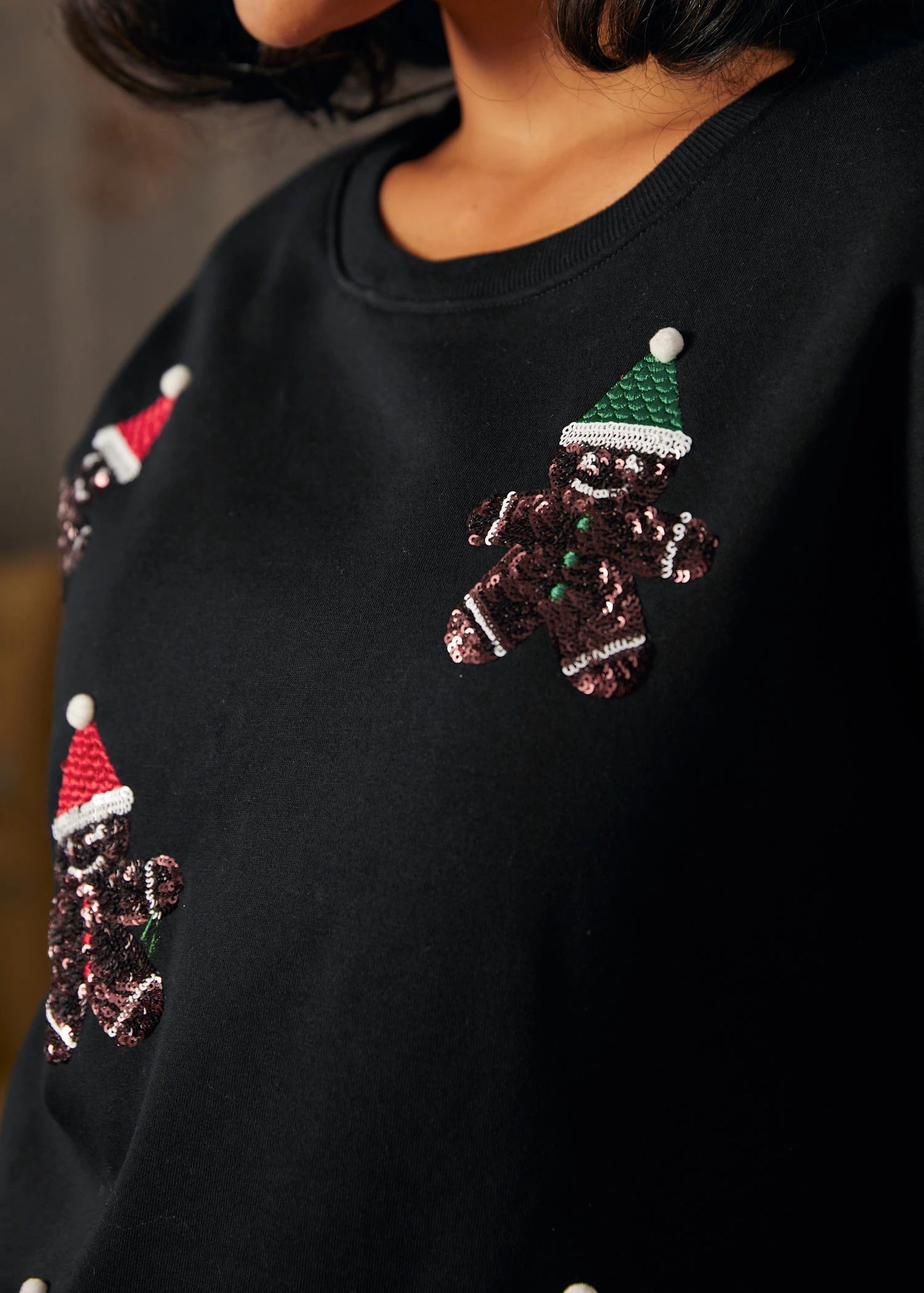 Whimsical Gingerbread Man Sweatshirt 9 Whimsical Gingerbread Man Sweatshirt - Image 9