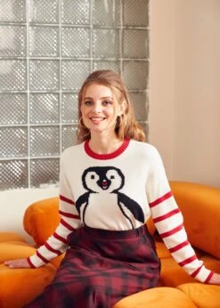 Timeless Striped Tapestry Crewneck Sweater 8 Timeless Striped Tapestry Crewneck Sweater -Sway & Shine Fashion Sales Store 207848 CREAM 5