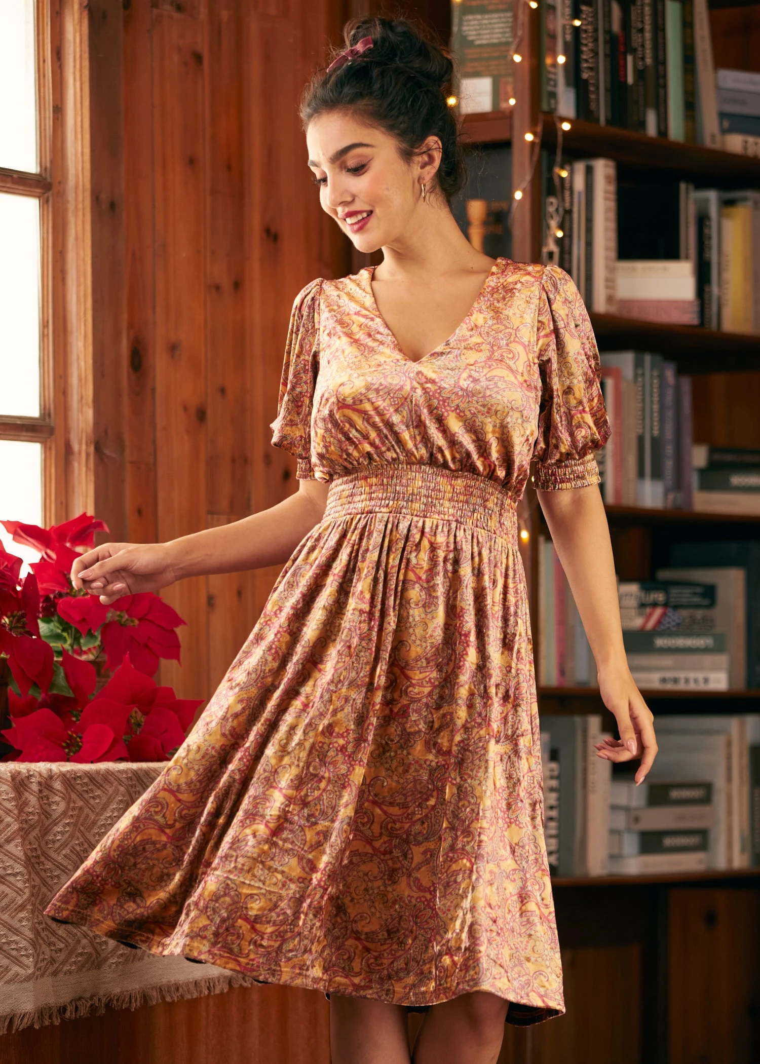 Bohemian Rhapsody Balloon Sleeve Dress 1 Bohemian Rhapsody Balloon Sleeve Dress