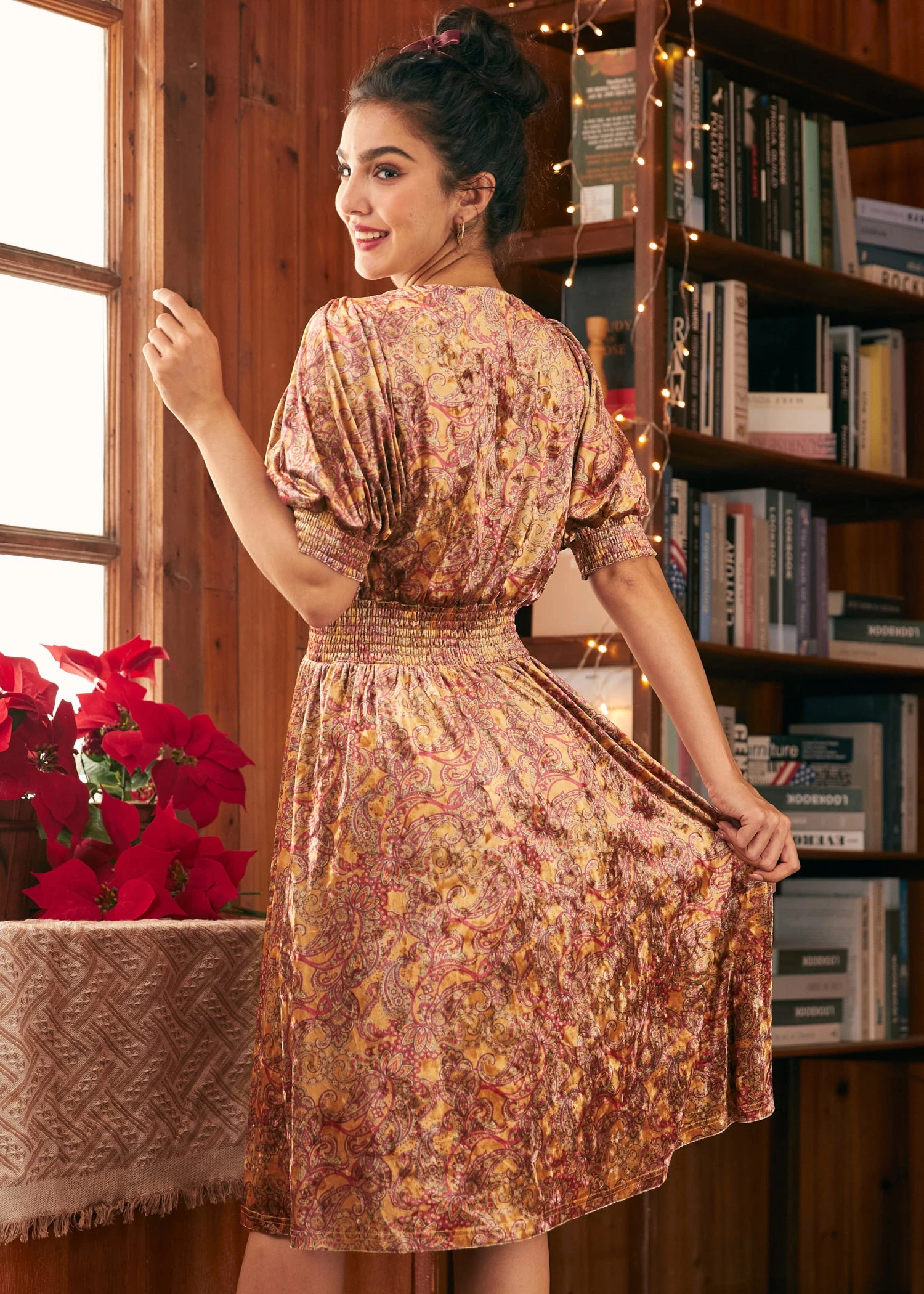 Bohemian Rhapsody Balloon Sleeve Dress 3 Bohemian Rhapsody Balloon Sleeve Dress - Image 3