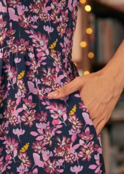 Timeless Tapestry Square Neck Dress -Sway & Shine Fashion Sales Store 207890 NAVFL 7 2