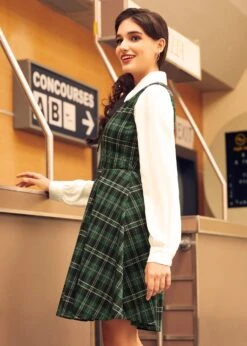 Cute As A Nutmeg Fit & Flare Dress 13 Cute As A Nutmeg Fit & Flare Dress -Sway & Shine Fashion Sales Store 207901 Green 2