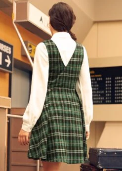 Cute As A Nutmeg Fit & Flare Dress 14 Cute As A Nutmeg Fit & Flare Dress -Sway & Shine Fashion Sales Store 207901 Green 3