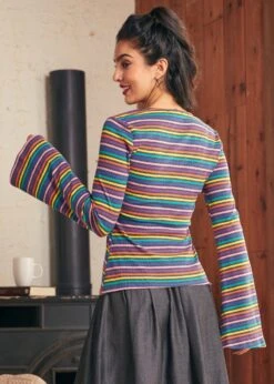 Lost In Love Bell Sleeve Top -Sway & Shine Fashion Sales Store 207949 RainbowandNAVStripe 3 07b6f286 6c68 4352 9241 07ffefdbebe9