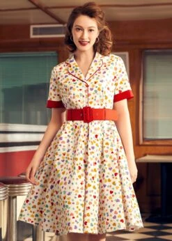 Elegant Epoch Belted Shirtdress -Sway & Shine Fashion Sales Store 207986 FALLINGHEART HP 6