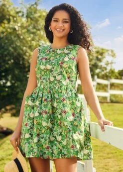 Gathering Wild Flowers Dress -Sway & Shine Fashion Sales Store 208069 GRNIVY HP 4