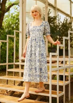 Enchanted Meadow Toile Dress -Sway & Shine Fashion Sales Store 208081 BLTL HP 1