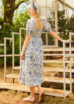 Enchanted Meadow Toile Dress -Sway & Shine Fashion Sales Store 208081 BLTL HP 3