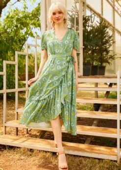 Luck Be A Lady Wrap Dress