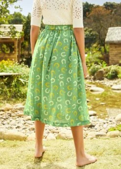 Golden Hour Glide Skirt -Sway & Shine Fashion Sales Store 208145 GRNHOUSESHOE HP 3