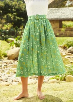 Golden Hour Glide Skirt -Sway & Shine Fashion Sales Store 208145 GRNHOUSESHOE HP 4