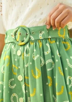 Golden Hour Glide Skirt -Sway & Shine Fashion Sales Store 208145 GRNHOUSESHOE HP 7