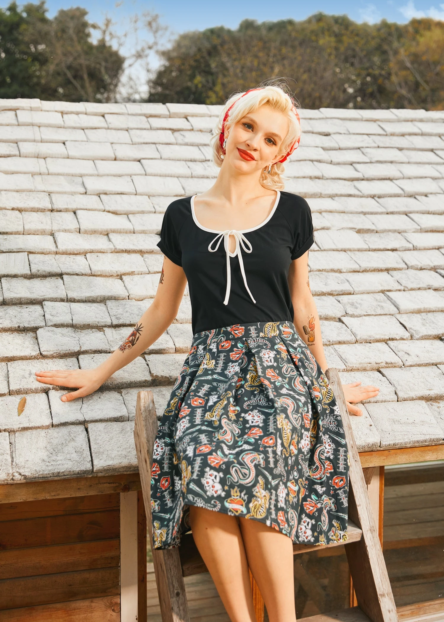 Inked & Iconic Skirt 2 Inked & Iconic Skirt - Image 2