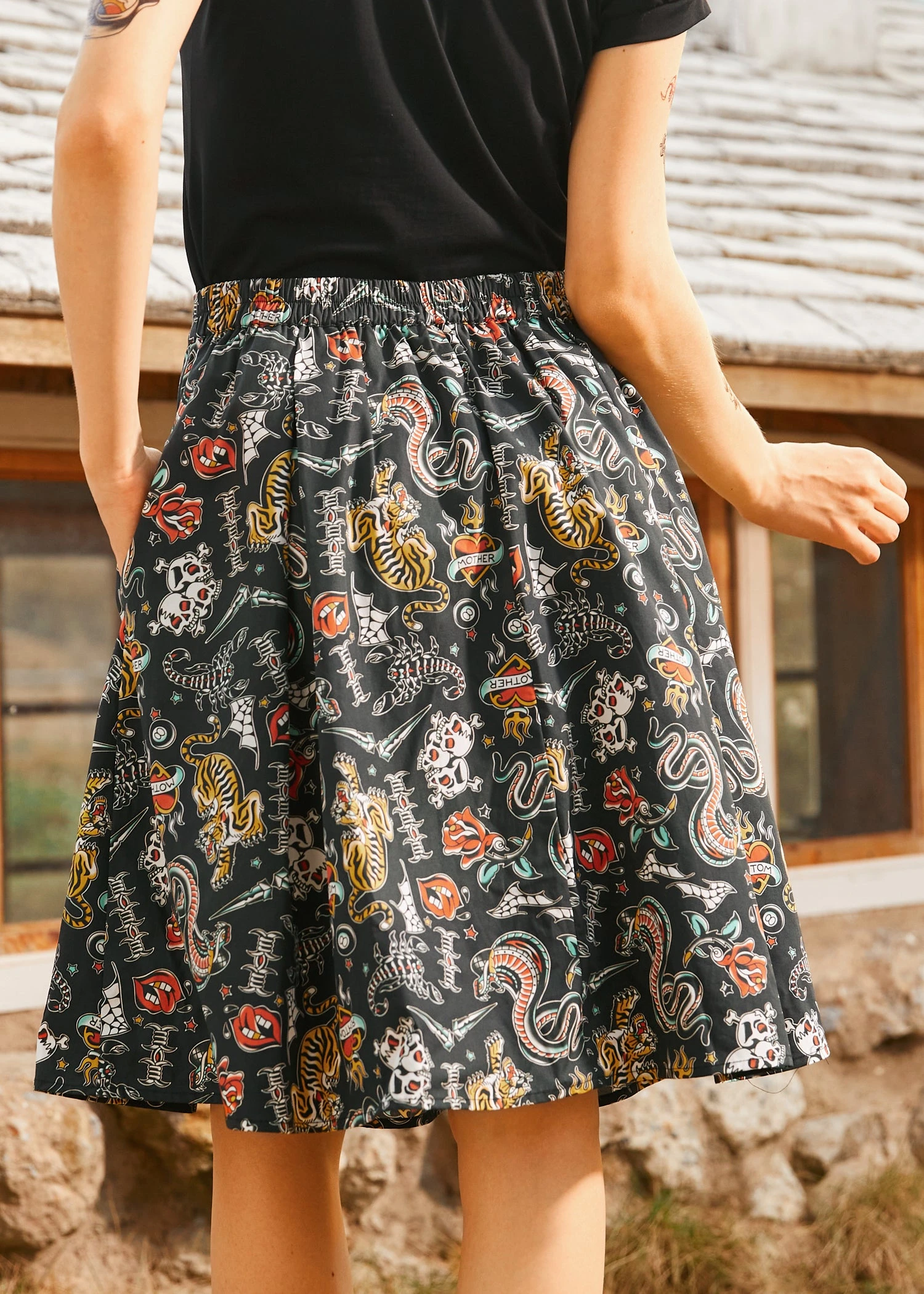 Inked & Iconic Skirt 4 Inked & Iconic Skirt - Image 4