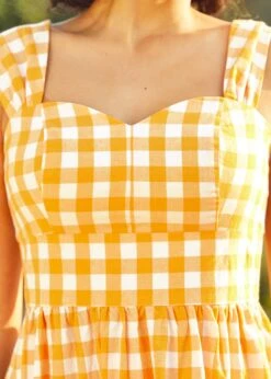 Dance Beneath The Sunrays Fairytale Midi Dress 11 Dance Beneath The Sunrays Fairytale Midi Dress -Sway & Shine Fashion Sales Store 208214 YELLOGHIMGHAM 7