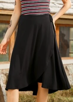 Pirouette Perfection Wrap Skirt -Sway & Shine Fashion Sales Store 208290 BLK 4