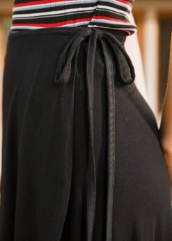 Pirouette Perfection Wrap Skirt -Sway & Shine Fashion Sales Store 208290 BLK 7