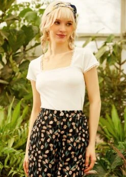 Lace Around The Edges Tee