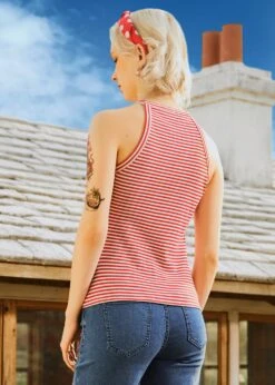 Boardwalk Breeze Striped Tank -Sway & Shine Fashion Sales Store 208300 RWS 3