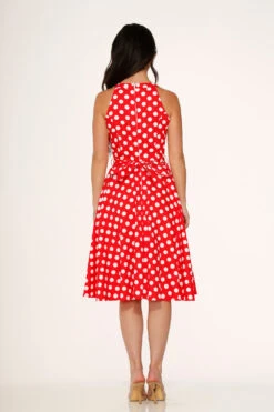Red Polka Dot Swing Dress 7 Red Polka Dot Swing Dress -Sway & Shine Fashion Sales Store 21924 Red White Polka Dot Dress 10