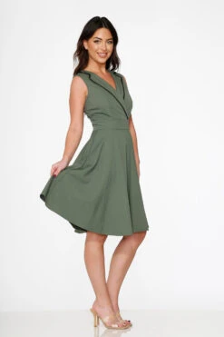 Olive Jenny Swing Dress 10 Olive Jenny Swing Dress -Sway & Shine Fashion Sales Store 21954 Green Swing Dress 8