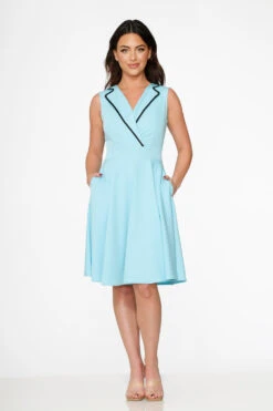 Blue Jenny Swing Dress -Sway & Shine Fashion Sales Store 21955 Blue Swing Dress 5