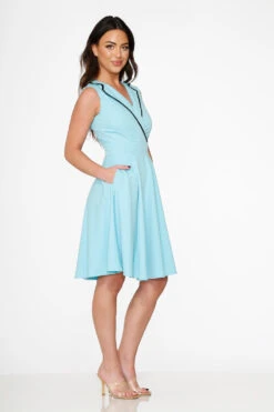 Blue Jenny Swing Dress -Sway & Shine Fashion Sales Store 21955 Blue Swing Dress 7