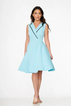 Blue Jenny Swing Dress -Sway & Shine Fashion Sales Store 21955 Blue Swing Dress 9