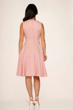 Pink Stripe Swing Dress 10 Pink Stripe Swing Dress -Sway & Shine Fashion Sales Store 21958 Pink Stripe Swing Dress 11