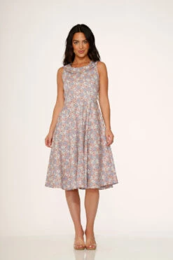 Pink Daisy Floral Swing Dress -Sway & Shine Fashion Sales Store 23241 Pink Daisy Floral Dress 5