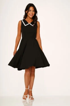 Black & White Swing Dress -Sway & Shine Fashion Sales Store 23810 Black White Swing Dress 11