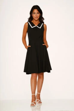 Black & White Swing Dress -Sway & Shine Fashion Sales Store 23810 Black White Swing Dress 5