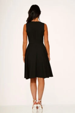 Black & White Piping Swing Dress -Sway & Shine Fashion Sales Store 24230 Black White Piping Swing Dress 12