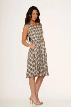 Yellow Plaid Swing Dress -Sway & Shine Fashion Sales Store 24290 Yellow Plaid Dress 7