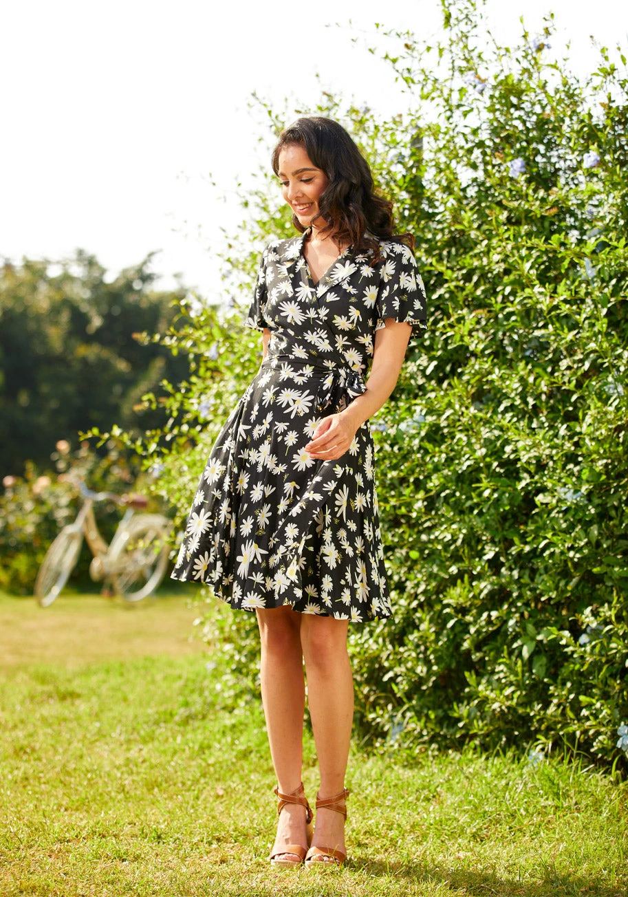 Just Wandering Camp Collar Wrap Dress 1 Just Wandering Camp Collar Wrap Dress